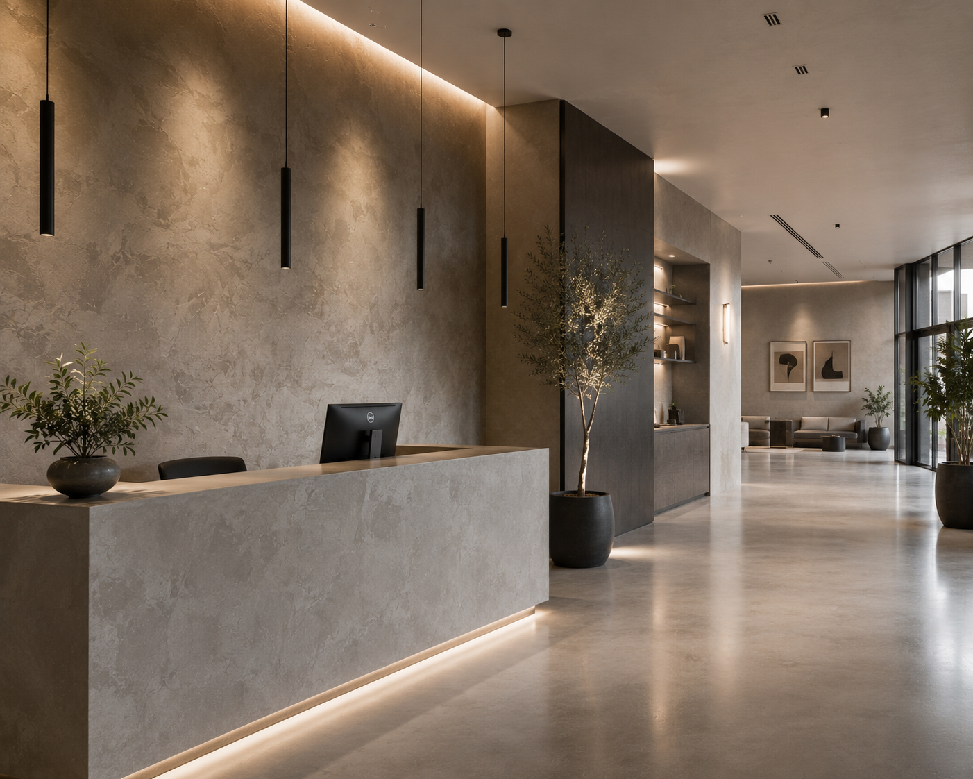 Commercial luxury finish
